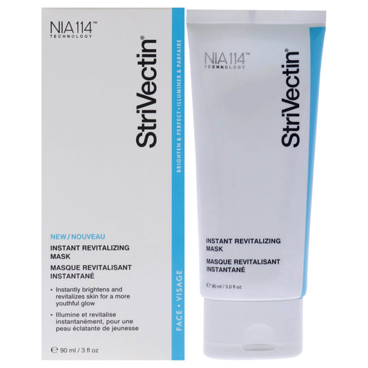 Strivectin Instant Revitalizing Mask in a 3 oz jar, designed to refresh and hydrate skin with a nourishing mask formula.