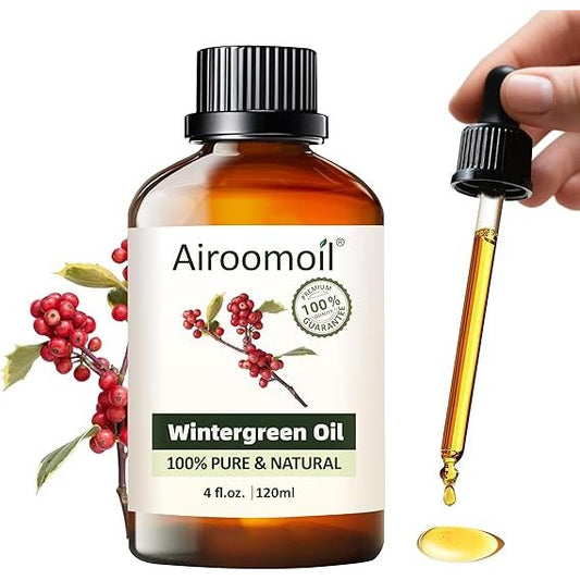 Wintergreen oil massage oil in a 120ml liquid bottle from Pasteur Pharmacy, ideal for soothing and relaxing massages.