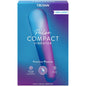 Trojan Pulse intimate vibrating massager in black, compact design with control buttons for personal use.