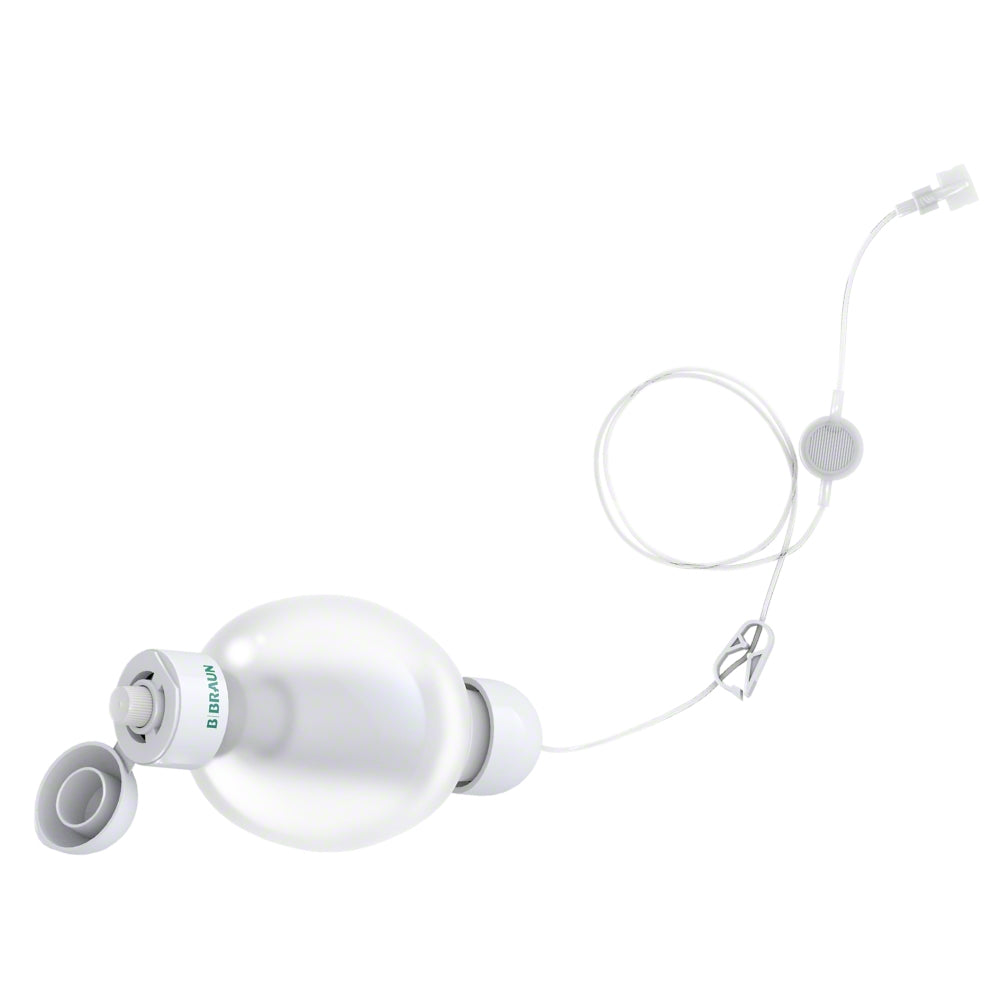 B. Braun Easypump II ST elastomeric infusion pump, 250 mL capacity, used for medical fluid administration, with case of 10 units.
