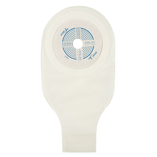 ConvaTec ActiveLife One-Piece Drainable Pouch, cut-to-fit medical ostomy pouch on a white background.