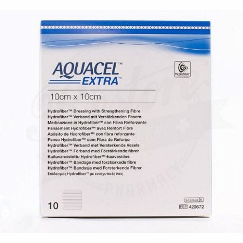 Convatec Aquacel Extra 5-count medical wound dressings, sterile hydrocolloid dressings for advanced wound care.