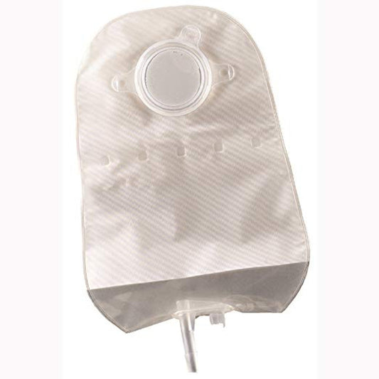 Convatec Sur-Fit Natura 2-Piece Urostomy Pouch for medical use, shown in a natural setting with secure closure and flexible design.