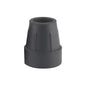 Pair of black Drive Medical cane tips with 1-inch diameter, made for sturdy support and easy replacement.