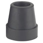 Large base black quad cane tips for Drive Medical mobility aids, designed to enhance stability and grip.