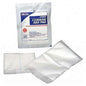 Sterile ABD pad by Dukal Corp, 8x7.5 inches, model 5875, shown in tray of 20 for medical wound care use.