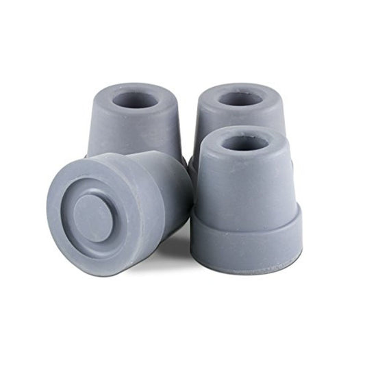 Gray Quad Cane Tips by Pasteur Pharmacy, 1/2 inch, essential medical supply for cane stability and support.