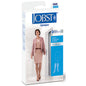 Jobst opaque knee-high compression stockings, 15-20 mmHg, closed toe, medical-grade support from Pasteur Pharmacy.