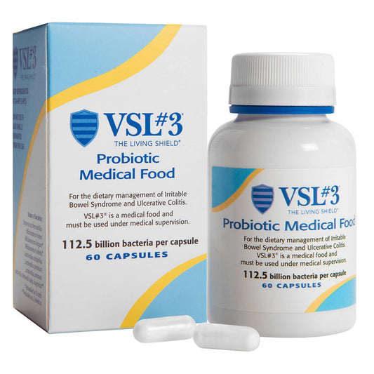 Pasteur Pharmacy Vsl#3 Probiotics capsules for gut health, high potency 112.5 billion CFU, multi-strain probiotic, 60 capsules.