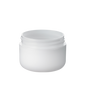 12-pack of 1 oz white double wall jars with lids for medical supplies, by Pasteur Pharmacy, perfect for storage and organization