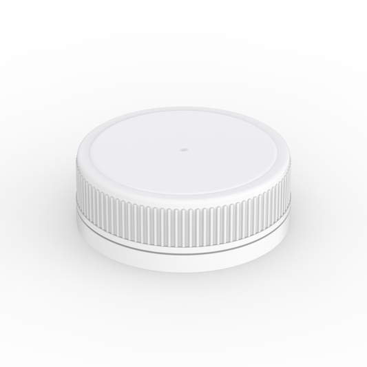 38mm reversible child-resistant and easy-open medical cap by Pasteur Pharmacy, shown in a secure, durable plastic design.