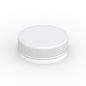38mm reversible child-resistant and easy-open medical cap by Pasteur Pharmacy, shown in a secure, durable plastic design.