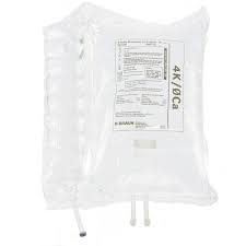 Pasteur Pharmacy Bicarbonate Dialysate Solution 2 mEq/L in two 5000 mL bags, used for medical dialysis treatments.