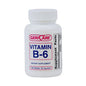 Geri-Care Vitamin B-6 supplement 50mg tablets in bottle, dietary supplement for nerve health, from Pasteur Pharmacy.