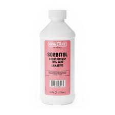 GeriCare Laxative Sorbitol Solution in 16 fl oz (473 mL) bottle, medical supply from Pasteur Pharmacy