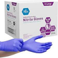 Large Powder-Free Leader™ Nitrile Exam Gloves from Pasteur Pharmacy, 100-count, medical supplies for protective hand coverage.