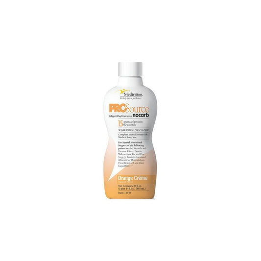 Medtrition Prosource Más Proteína Líquida crema de naranja en botella de 32 oz, un suplemento de proteínas en envase de farmacia