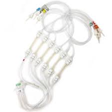 Set of ten Pinnacle 6-LED vented medical supplies by Pasteur Pharmacy, showing clear vents and LED lights on each device.