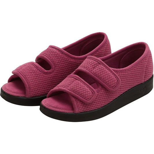 Silvert women's easy closure sandal in rose petal color, designed for indoor and outdoor medical use, by Pasteur Pharmacy.