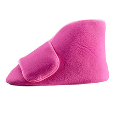 Silverts deep and wide diabetic bootie slipper in fuchsia, designed for women and men, ideal for medical use and comfort.