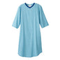 Silverts senior men's open-back flannel nightgown in green plaid, designed for comfort and easy wear, ideal for medical needs