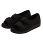 Silverts women's black easy closure sandal designed for indoor and outdoor use, ideal for medical supplies and comfort.