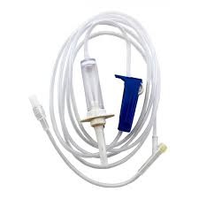 Sterile irrigation set with macrodrip 10 drops/mL from Pasteur Pharmacy, box of 10 medical supplies for wound cleaning.