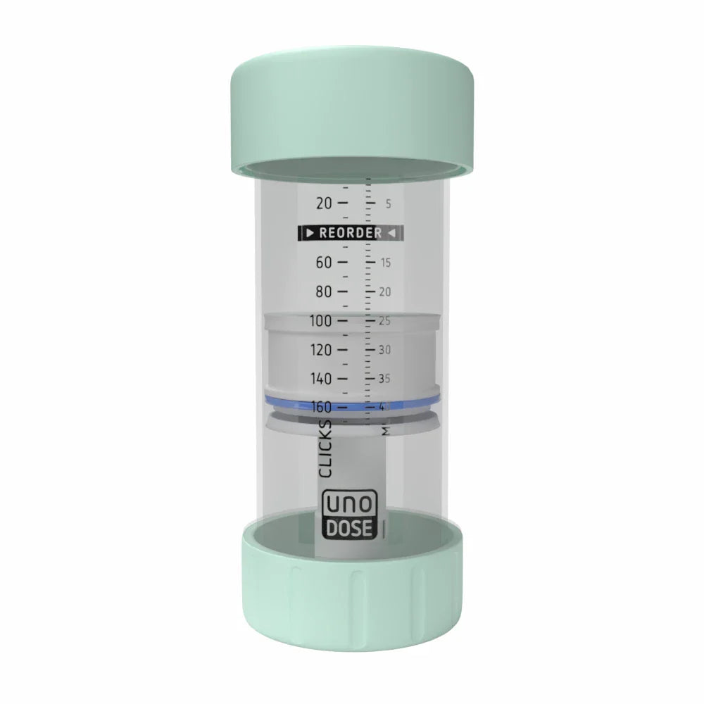 Set of 100 green Unidose Applicators by Pasteur Pharmacy, 42 mL medical supplies for precise liquid application.
