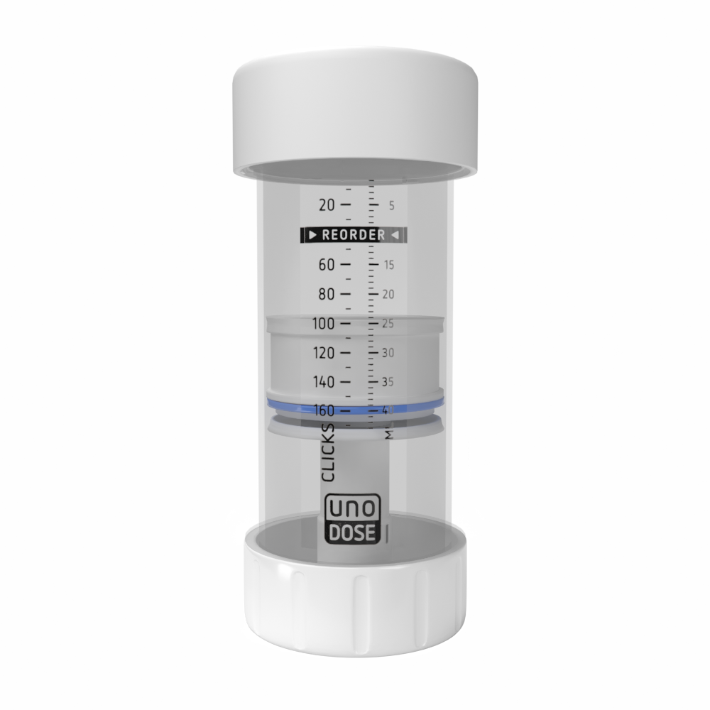 White Unidose Metered-Dose Topical Applicators by Pasteur Pharmacy, 42 mL, pack of 25 medical supply applicators.