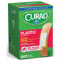Curad plastic adhesive bandages, 3/4" x 3", standard size, 80 count, medical tape and bandages by Pasteur Pharmacy