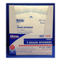 Sterile Dukal T-Drain IV sponge dressing, 4x4 inches, in a box of 25, used for medical wound care and IV site protection.