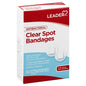 Clear antibacterial Leader Spot Bandages by Pasteur Pharmacy, 7/8 inch adhesive medical tape for wound protection.