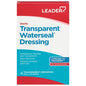 Leader™ Transparent Waterseal Dressing by Pasteur Pharmacy, waterproof wound care bandages, 4" x 4.75" size, 8-pack.