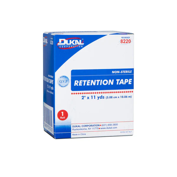 Pre-Cut Dressing Retention Tape by Pasteur Pharmacy, 2-inch x 11-yard medical tape for secure wound dressing application