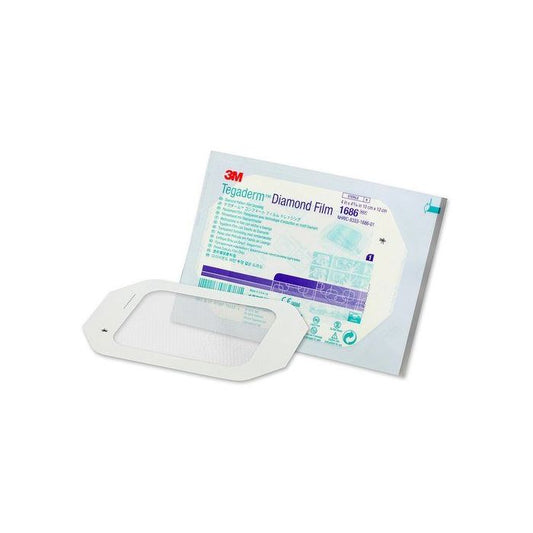 Tegaderm 4x4.75-inch transparent medical dressing by Pasteur Pharmacy applied to a wound for protection and healing.