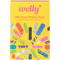 Assorted Welly Flex Fabric Bandages from Pasteur Pharmacy, 100-pack with various patterns for first aid and wound care.