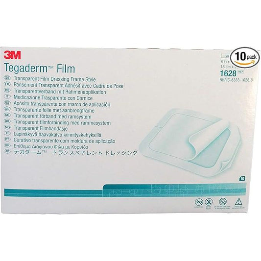 Medical tape dressing by Pasteur Pharmacy, Tegaderm 6" x 8" transparent dressing for wound protection and healing.