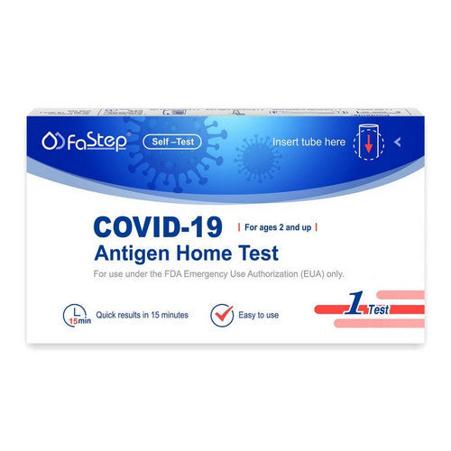 Fastep COVID-19 Antigen Pen Home Test kit by Pasteur Pharmacy, 1-count, medical test device for quick COVID-19 detection.