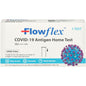 Flowflex Covid-19 Antigen Home Test kit by Pasteur Pharmacy, featuring the test device and packaging for easy COVID-19 detection.