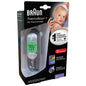 Braun ThermoScan 7 digital ear thermometer with Age Precision, displaying a digital screen and probe for accurate temperature readings.