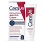Cerave Hydrocortisone Anti-Itch Cream 1 Oz in medicine cabinet, featuring soothing skin relief treatment from Pasteur Pharmacy.