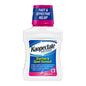 Pasteur Pharmacy Kaopectate peppermint medicine in 11 fl oz bottle, designed for diarrhea and upset stomach relief, stored in a medicine cabinet.