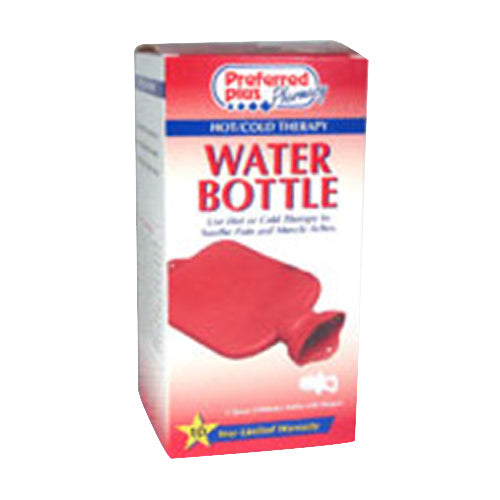 Pasteur Pharmacy hot and cold therapy water bottle, 2-quart size, designed for soothing hot or cold therapy treatments.