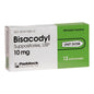 Paddock Laboratories Bisacodyl Suppositories USP 10 mg in a medicine cabinet, with packaging and medication visible.