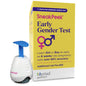 SneakPeek Early Gender Reveal Test kit inside a medicine cabinet, showing packaging by Pasteur Pharmacy.
