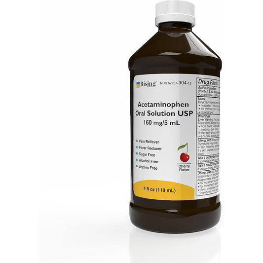 Bottle of Pasteur Pharmacy Acetamin SL 160mg/5ml syrup in 118ml bottle, used as medicine and pain reliever.