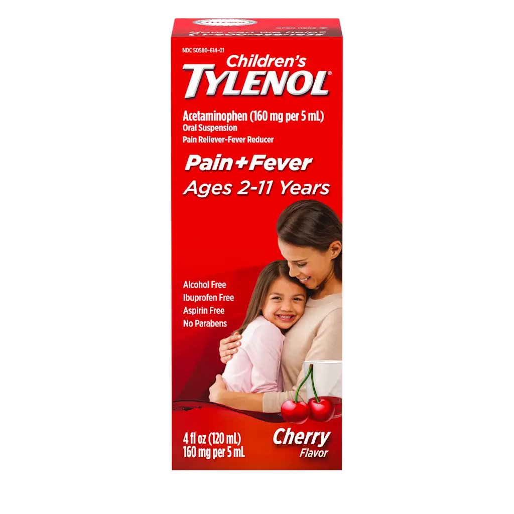 Child Acetaminophen 160mg/5ml medicine by Pasteur Pharmacy, showing the liquid medication bottle with label details.