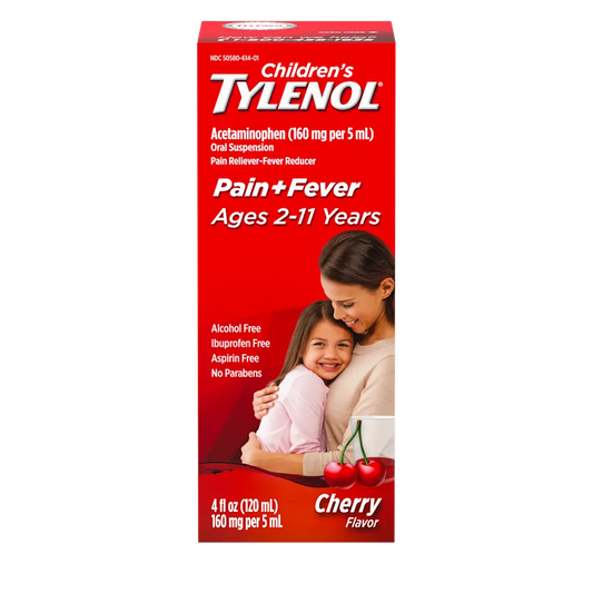 Child Acetaminophen 160mg/5ml medicine by Pasteur Pharmacy, showing the liquid medication bottle with label details.