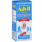Advil Children's Liquid Suspension fever reducer and pain reliever with 100mg ibuprofen in fruit flavor, 4 fl oz box, by Pasteur Pharmacy.