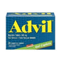 Advil Ibuprofen 200 mg pain reliever gel caplets in a blister pack, used for headache and muscle pain relief from Pasteur Pharmacy.